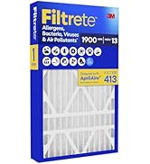 Filtrete 410 Air Filter, AprilAire 410 Replacement Filters, MERV 11, MPR 1000, Allergens & Pet Da...
