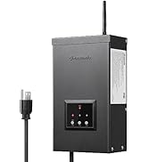 DEWENWILS 300W Low Voltage Landscape Transformer, Multi Zone, Outdoor Landscape Lighting Transfor...