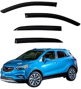 YCLizz Window Visors Rain Guards Compatible with 2017-2025 Chrysler Pacifica, Out-Channel Side Wi...