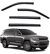 YCLizz Window Visors Rain Guards Compatible with 2019-2025 Silverado & GMC Sierra 1500 Crew Cab, ...