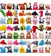 Dinosaur Plush Stuffed Set(16 Pack), Mini Dinosaurs Animal Keychain Toy(4.5"), Soft Dino Playset ...