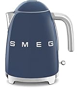 Smeg 50's Style Retro Aesthetic 2 Slice Toaster 6 Presets Extra Wide Slots Navy Blue, TSF01NBUS