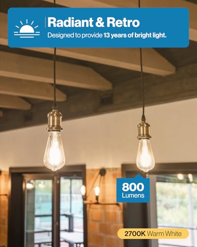 Clear Vintage Filament Waterproof Bulb