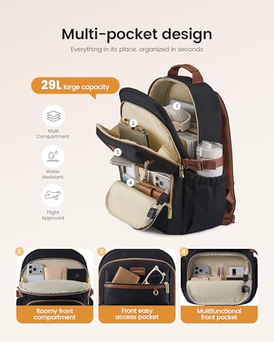 Multi-Pocket College School Bookbag Purse