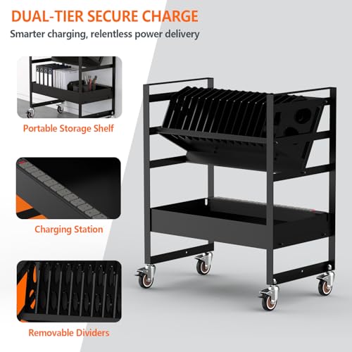 Laptop Cart w/Power Strip Included