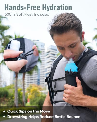Running Hydration Vest with 500ml Soft Flask