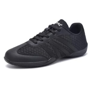 White Cheer Shoes for Girls Womens Cheer Shoes Youth Girls Cheerleading Shoes Competition Gear Dance Tennis Sports Training Athletic Comfortable Flats Breathable Soft Kids Cheer Sneakers