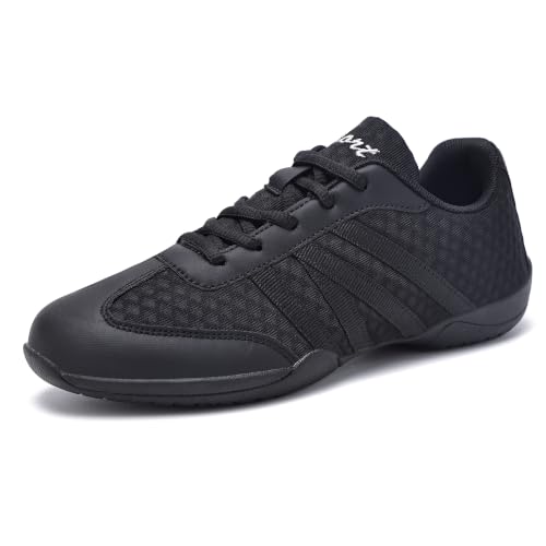 White Cheer Shoes for Girls Womens Cheer Shoes Youth Girls Cheerleading Shoes Competition Gear Dance Tennis Sports Training Athletic Comfortable Flats Breathable Soft Kids Cheer Sneakers
