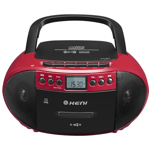 G Keni Portable CD and Cassette Player Combo Boombox