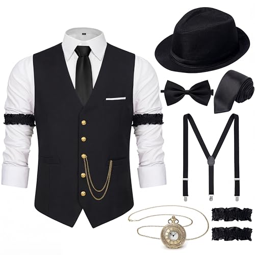 YESSA 1920s Mens Costume