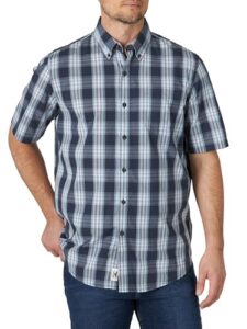 Wrangler Authentics Men's Short Sleeve Classic Plaid Shi