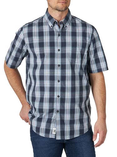 Wrangler Authentics Men's Short Sleeve Classic Plaid Shi