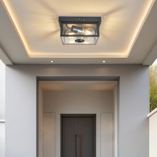 8.5IN Fully Sealed Fixture with Clear Beveled Glass