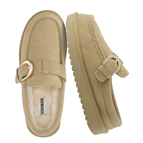 CUSHIONAIRE Origin Genuine Suede Mule Clogs for Women
