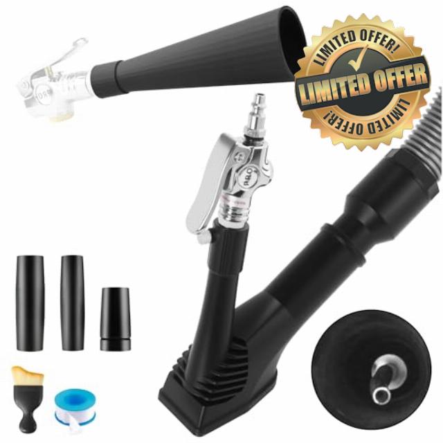 GOCCIDA 2IN1 Car Interior Detailing Air Blow Gun & vacunm Gun with Adjustable Air Flow Nozzle