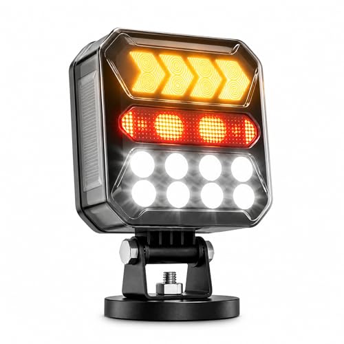 Solar Rechargeable LED Trailer Light Kit