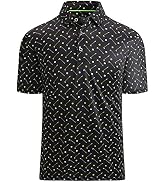 Alex Vando Mens Bubble Jacquard Polo Shirt Super Stretch Short Sleeve Polo Shirts for Men