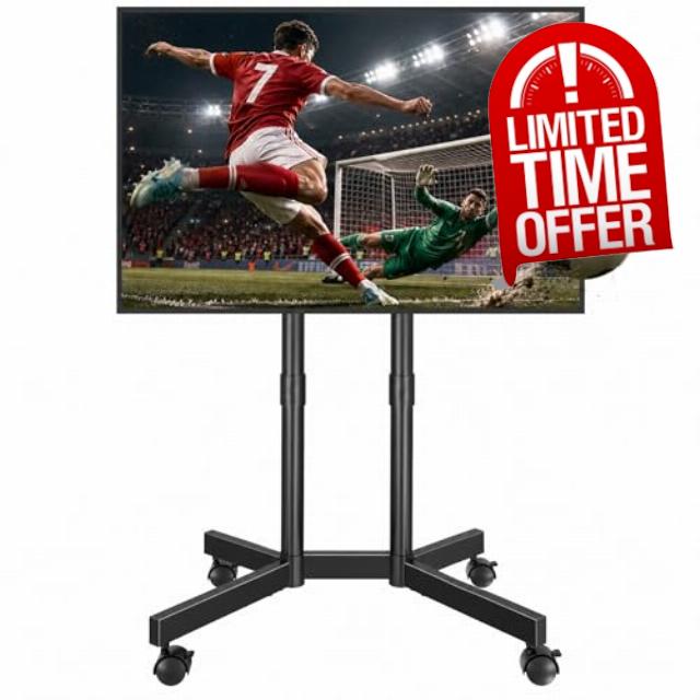BONTEC Rolling TV Stand for 32-75 Inch TVs