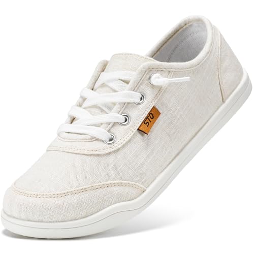 STQ Women Slip On Shoeswith Orthopedic Insole Low Top Classic Fashion Canvas Sneakers | Plantar Fasciitis Shoes