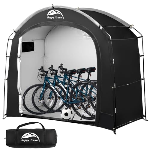 Waterproof Portable Bicycle Cover with 30% More Top Storage Space for 2/3/4/5 Bikes