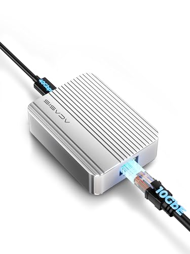 ACASIS USB4 to10gb ethernet Adapter High-Speed USB C to Ethernet Adapter OnlyCompatibleThunderbolt3/4/5/USB4 Aluminum Housing10gb ethernet Adapter Supports10/5/2.5/1Gbps/100Mb/s for Mac/Windows/Linux