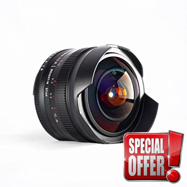 Brightin Star 7.5mm F2.8 III Ultra Wide Angle Fisheye Lens for Sony E-Mount Mirrorless Cameras