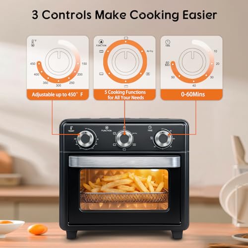 Countertop Airfryers with 5 in 1 Functions