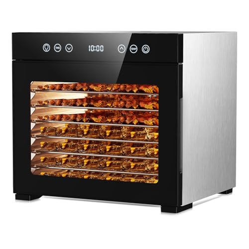 Powerful Food Dryer with 8 Stainless Steel Trays