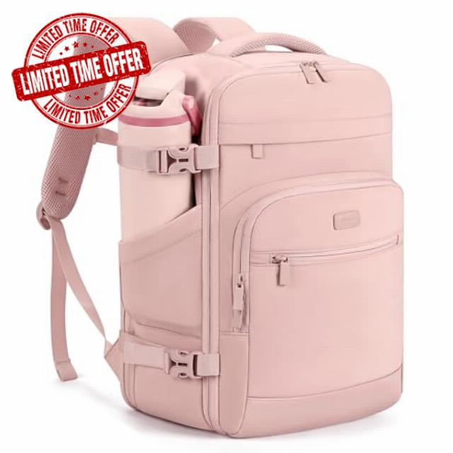 mibasies 30L Travel Backpack for Women & Men: Flight Approved Carry On Backpack