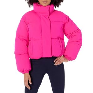 Amazon Essentials Women's Cropped Full-Zip Puffer Jacket