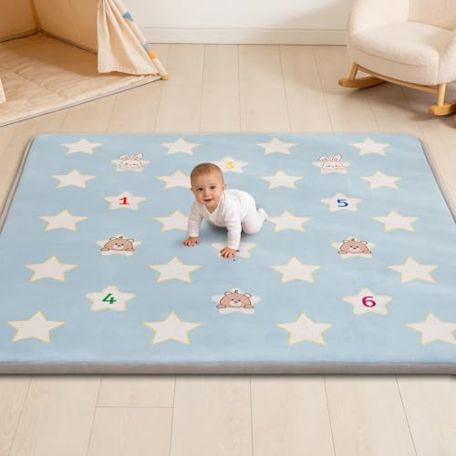 71'' x 59'' Thicken Foam Padded Playmat for Tummy Time