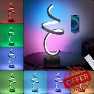 RGB Spiral LED Table Lamp