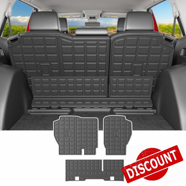 powoq Fuel Cargo Mat Compatible with 2023 2024 2025 2026 Honda CRV Trunk Mat Back Seat Protector TPE Cargo Liner Replacement for 2023-2026 Honda CRV Accessories