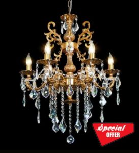 Crystal Chandelier Antique Gold Chandelier Lighting