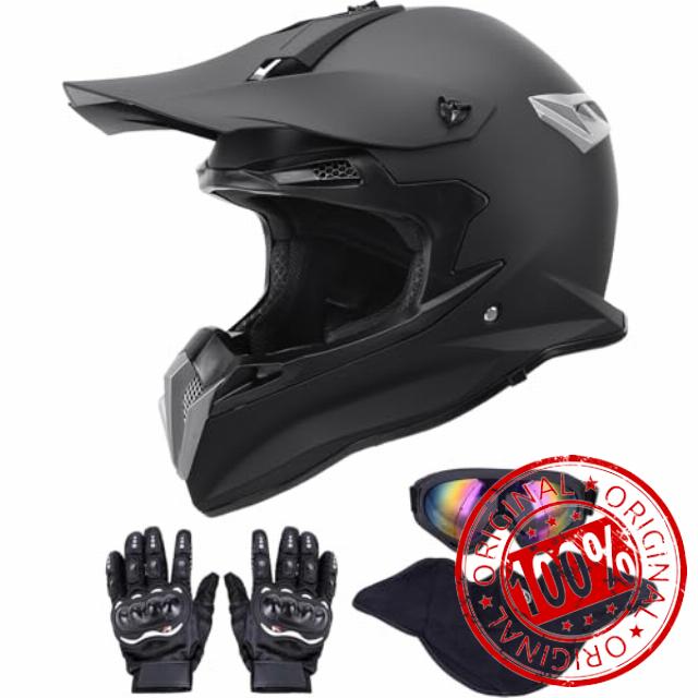 OUMURS Adult Motocross Dirt Bike Helmet with Goggles