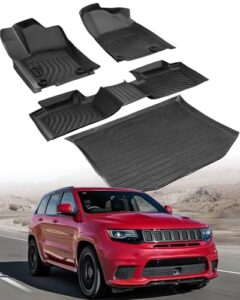 for Jeep Grand Cherokee Floor Mats 2011-2021 & 2022 WK(Not for L)All-Weather Waterproof Car Floor Mats & Cargo Liner for Jeep Grand Cherokee Accessories 2011-2016 2017 2018 2019 2020 2021 2022