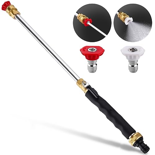 Includes 2 High-Pressure Nozzles and Quick Connectors | Hydro Jet High Pressure Washer Tools