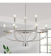Widluth 39.4" Modern Gold Chandelier Vintage 18-Lights Mid Century Modern Candle Style Chandelier...