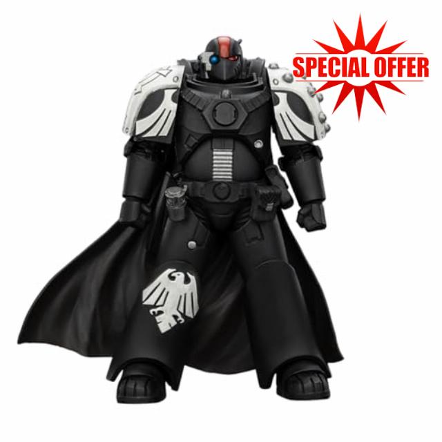 JOYTOY Warhammer 40K 1/18 Action Figure - Raven Guard Mor Deythan Shade with Nemesis Bolt Rifle