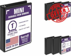 Samsill Economy 1 Inch Mini 3 Ring Binder