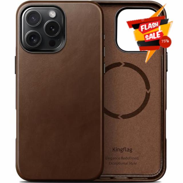 Genuine Leather Case for iPhone 16 Pro 6.3 inch