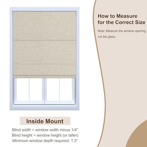 70% Blackout-Beige 20" W x 48" H