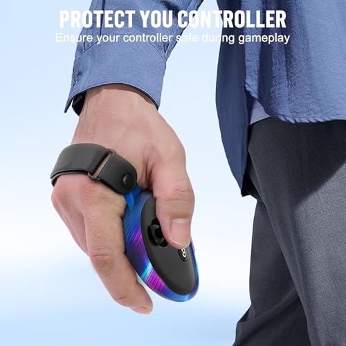 Front Shell Headset & Lens Protective C-Over for Oculus/Meta Quest 3s Accessories(Aurora Blue)