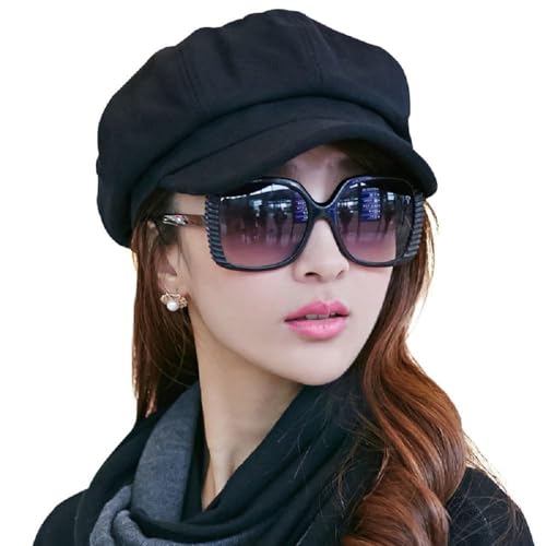Comhats Wool Fashion Newsboy Hats for Women Winter Warm Pageboy Cabbie Cap Bere