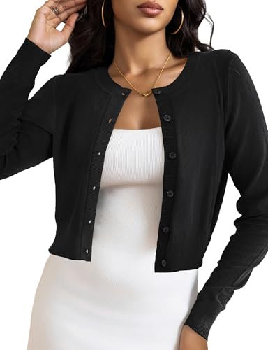 LETDIOSTO Cropped Cardigan Bolero Shrug for Women