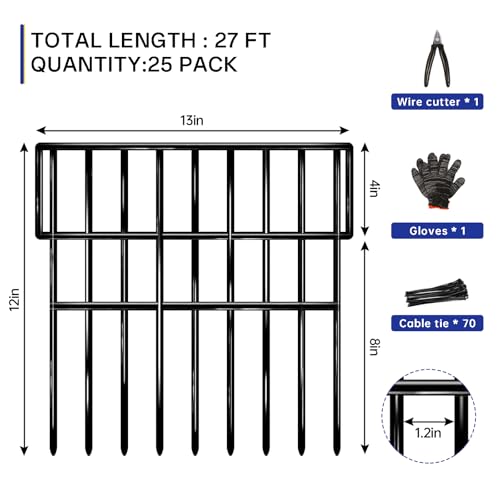 Rustproof Metal Outdoor Decorative Garden Fences for Dogs