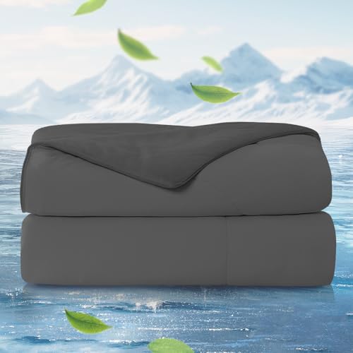 Reversible Silky Smooth Cooling Blanket with Q-Max>0.45 for Hot Sleepers & Night Sweats