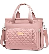 AIJIEKE Lunch Bag for Women, Insulated Lunch Box Tote Bag for Work, Extra Large Wide Open Leak Pr...