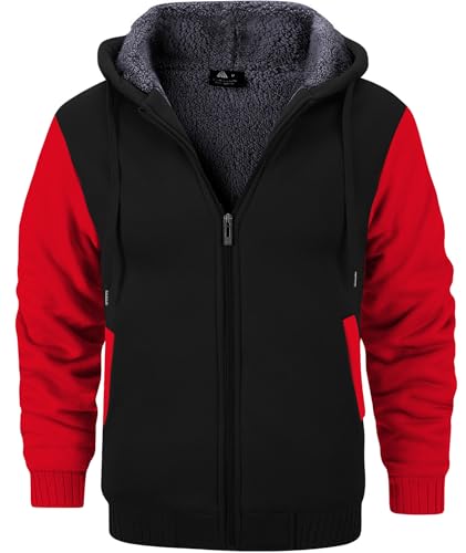 GEEK LIGHTING Men’s Fleece-Lined Zip Up Hoodie