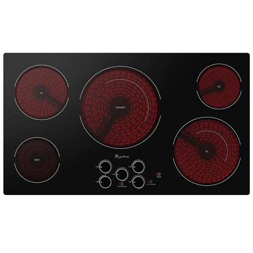 Electric Stove Top with Knob Control